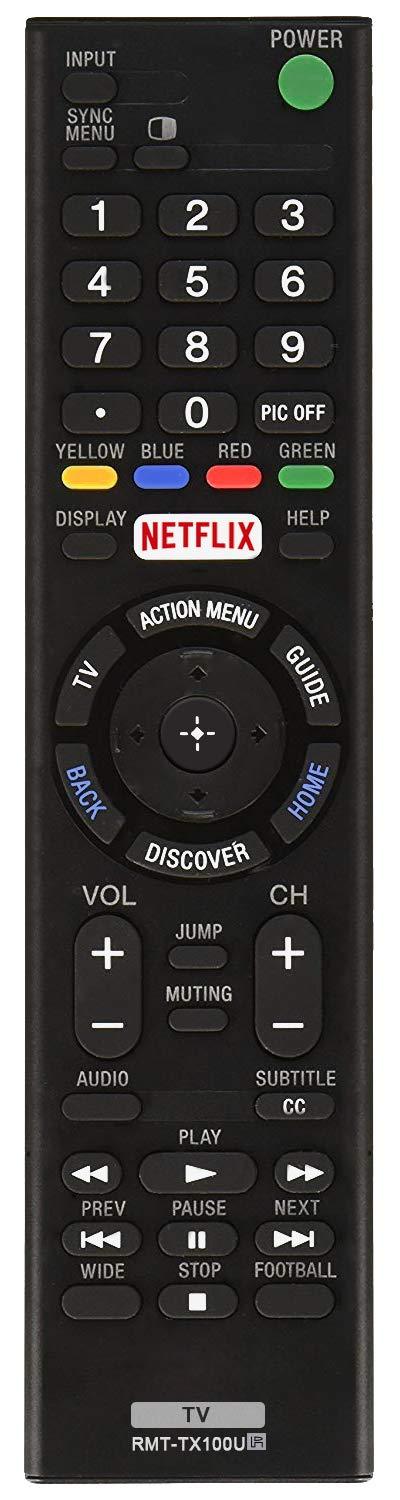 AZMKIMI RMT-TX100U Remote Compatible with Sony Bravia RMTTX100U TV Remote Control, if Applicable XBR75X850C XBR-55X855C KDL-50W800C KDL-50W800380 KDL-50W800BUN1 with Netflix