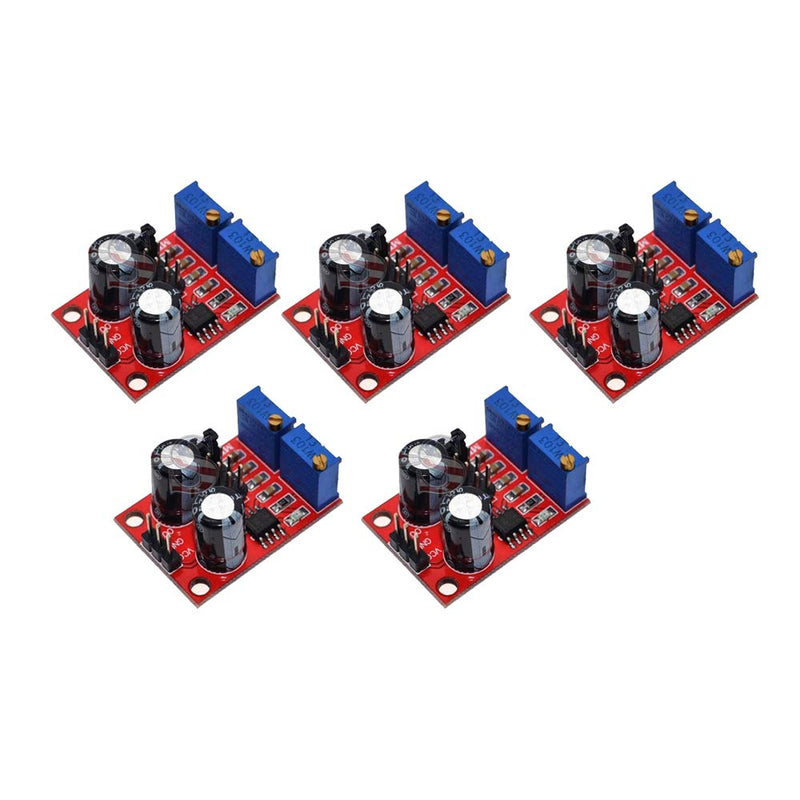 DEVMO 5PCS NE555 Pulse Module Frequency Duty Cycle Adjustable Square Signal Generator 5