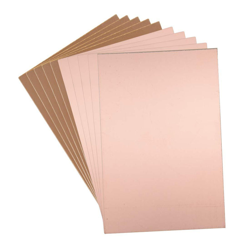 uxcell Single-Sided Copper Clad Laminate PCB Circuit Board, FR4 150x100mm 5.91x3.94 inch, 1.5mm Thickness DIY Prototyping PCB Board, Name Board, 10pcs