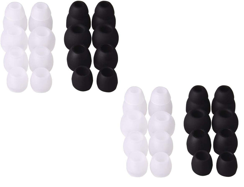 Earbudz Replacement Earbuds Ear Tips fit Powerbeats, Skullcandy, LG, Panasonic, Symphonized, iFrogz, Mpow, Small, Medium, Large and Double Flange (16 Pairs - 32 Pieces) 16 Pairs (32 Pieces)