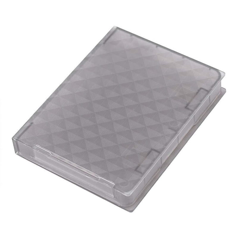 Wendry Hard Drive Disk Protective Box, Shockproof Anti-Static Storage Case for 2.5 Inch HDD Dust-Proof Non-Slip (Gray) gray