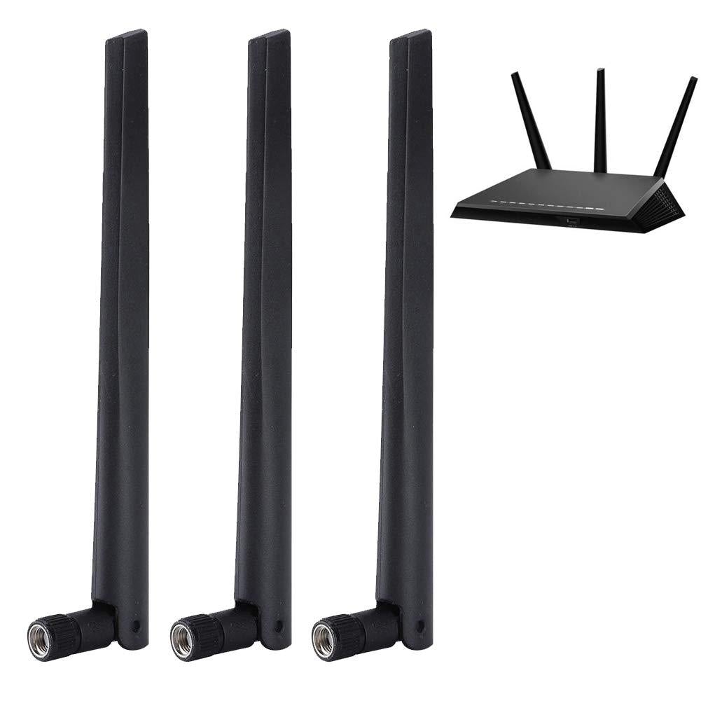 fosa 3PCS WiFi Router Original Antenna SMA Omnidirectional Antenna 2.4G/5G Dual-Band Wireless Network Card External Antenna for RT-AC68u