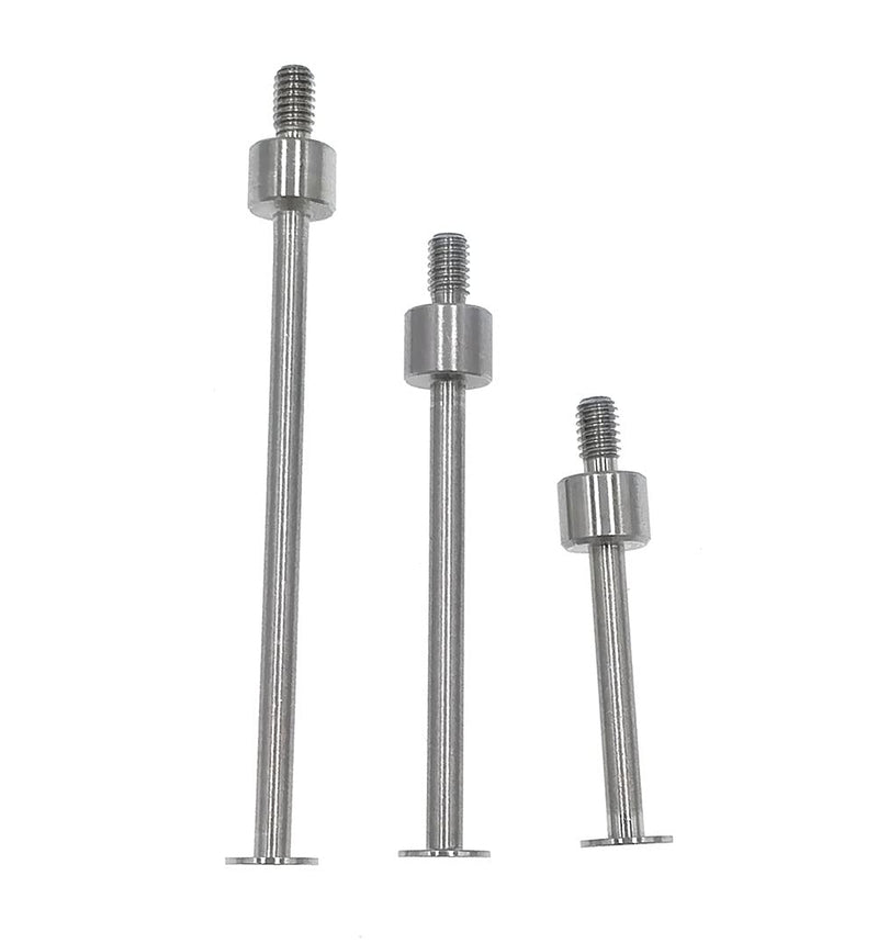 Flat Contact Points for Dial Indicator Depth Gauge 0.4mm Thickness 5mm Diameter M2.5 Thread(A Set) A SET