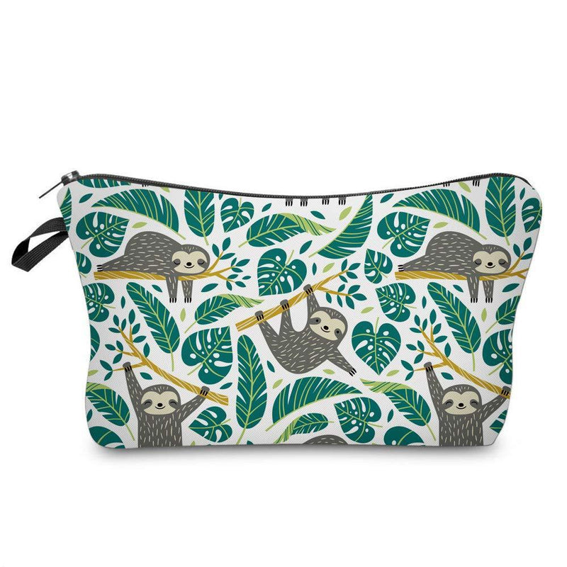 Cosmetic Bag for Women,Loomiloo Adorable Roomy Makeup Bags Travel Waterproof Toiletry Bag Accessories Organizer Sloth (Sloth 51476) Sloth 51476
