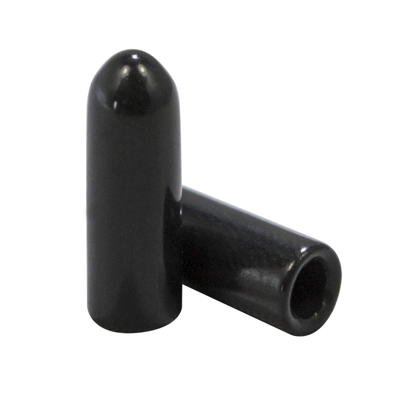 Prescott Plastics 0.25" Inch Round Vinyl Plug Insert (50 Pack), Black End Cap for Metal Tubing, Fence, Glide Insert for Pipe Post, Chairs and Furnitures 50