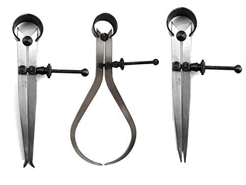 New Spring Caliper 6" / 150mm - 3 Piece Set Inside Outside Divider