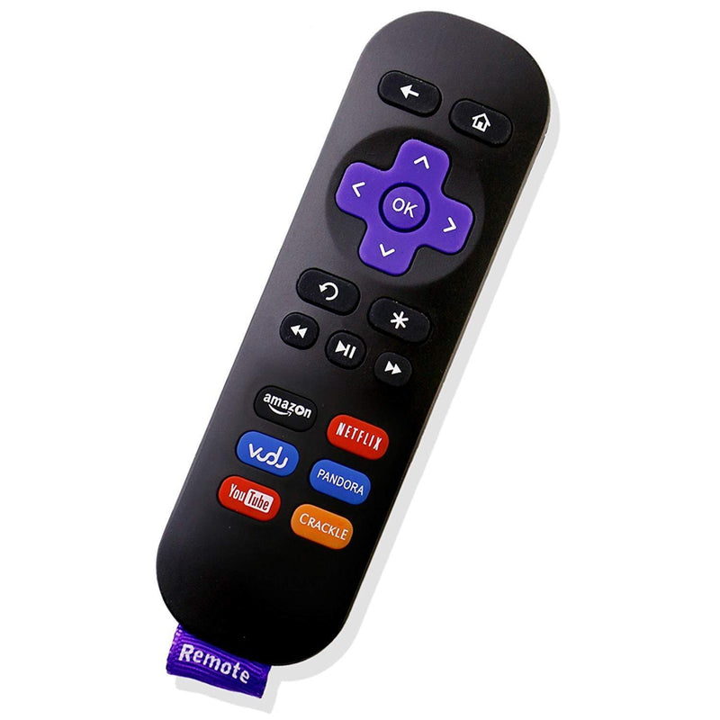 New Remote Control Replacement for Roku 1 2 3 4 LT HD XD XS Streaming Player with YouTube Netflix Crackle Vudu Keys