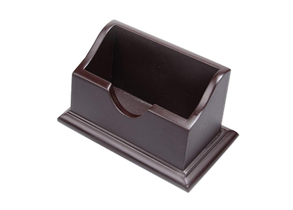 Wood Business Card Display Holder, Wooden Name Card Holder, Wooden Desktop Business Card Holder - Business Name Card Desktop Name Card Organizer, Single Compartment for Desk Desktop Table Organizer