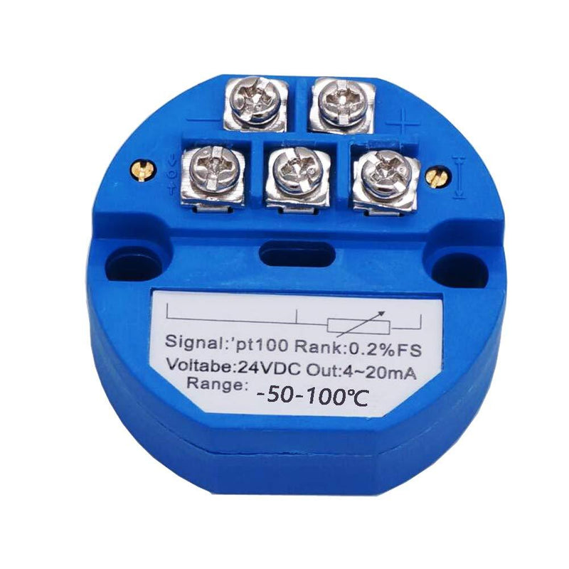 TWTADE / -50~100 Celsius RTD PT100 SBW Temperature Sensor Temperature Transmitter Isolated Detector Module -50~100 Degree - 4-20MA -50-100â„ƒ