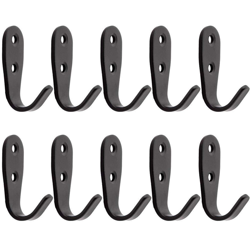ULIFESTAR Heavy Duty Wall Hooks,Stainless Steel Screw On Hooks for Hanging Coats Plants Towels Keys Hats,Waterproof Single Shower Hanger Hooks for Garage Kitchen Bathroom Storage Organization 10 PCS U Shape Small