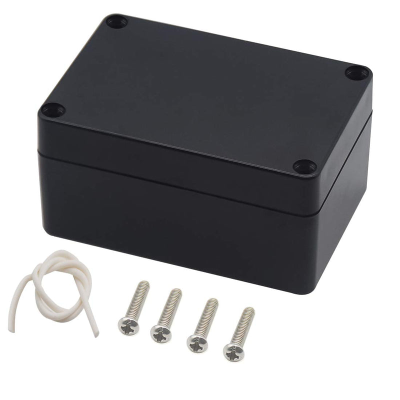 Zulkit Waterproof Plastic Project Box ABS IP65 Electrical Junction box Enclosure Black 3.94 x 2.68 x 1.97 inch (100x68x50mm) (Pack of 1) 3.94" x 2.68" x 1.97"(Pack of 1)