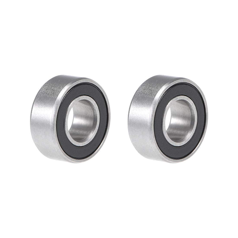 uxcell S686-2RS Stainless Steel Ball Bearing 6x13x5mm Double Sealed 686-2RS Z2 Lever Bearings 2pcs