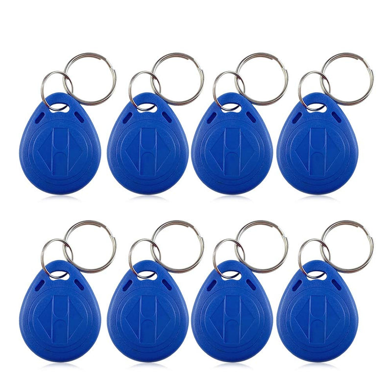 New RFID Proximity ID Card Key for Access Control (Blue), Read Key Keyfobs Keychains for Door Access Control, Pack of 100 (ID Card)