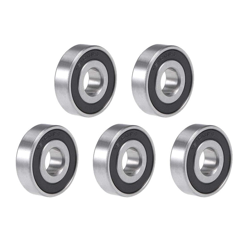 uxcell 16100-2RS Deep Groove Ball Bearing 10x28x8mm Double Sealed Chrome Steel Bearings 5pcs 10mmx28mmx8mm