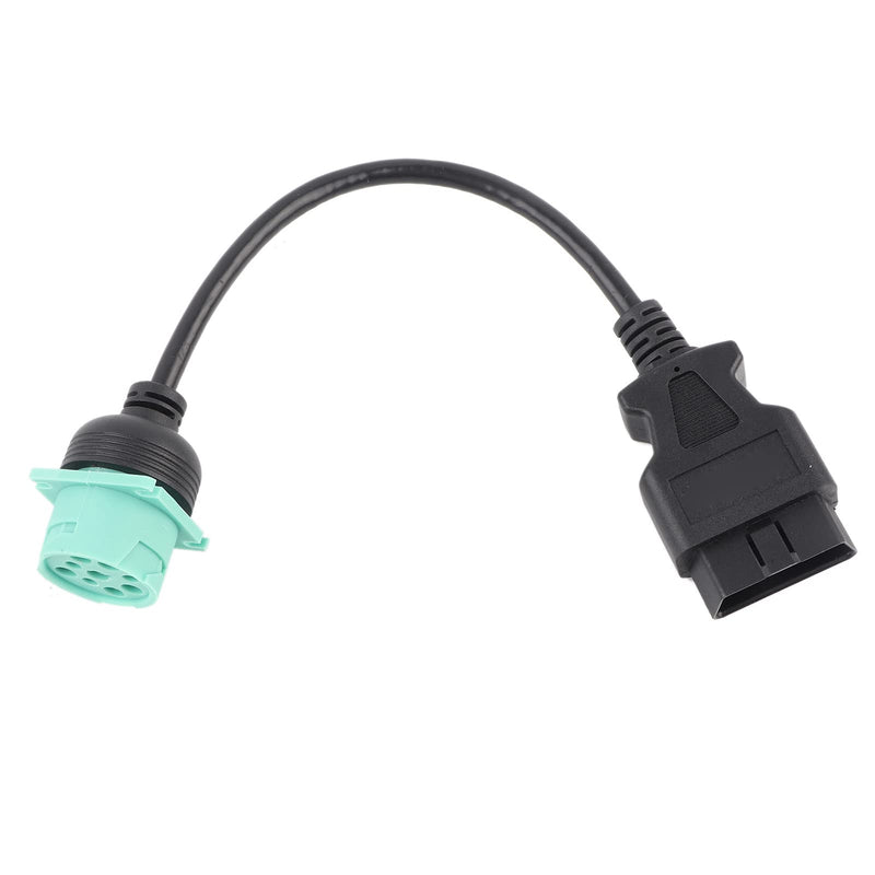 Diagnostic Scanner Cable Adapter, 9 Pin to 16 Pin OBD2 Diagnostic Scanner Cable Adapter For Cummins Diesel Engine