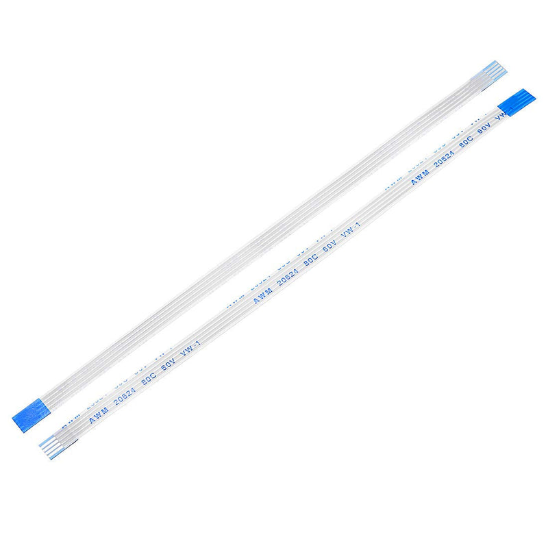 uxcell Flexible Flat Cable,150mm 1mm Pitch 4 Pins FPC FFC Flexible Ribbon Cable for LCD TV Car Audio DVD Player 5Pcs (B type)