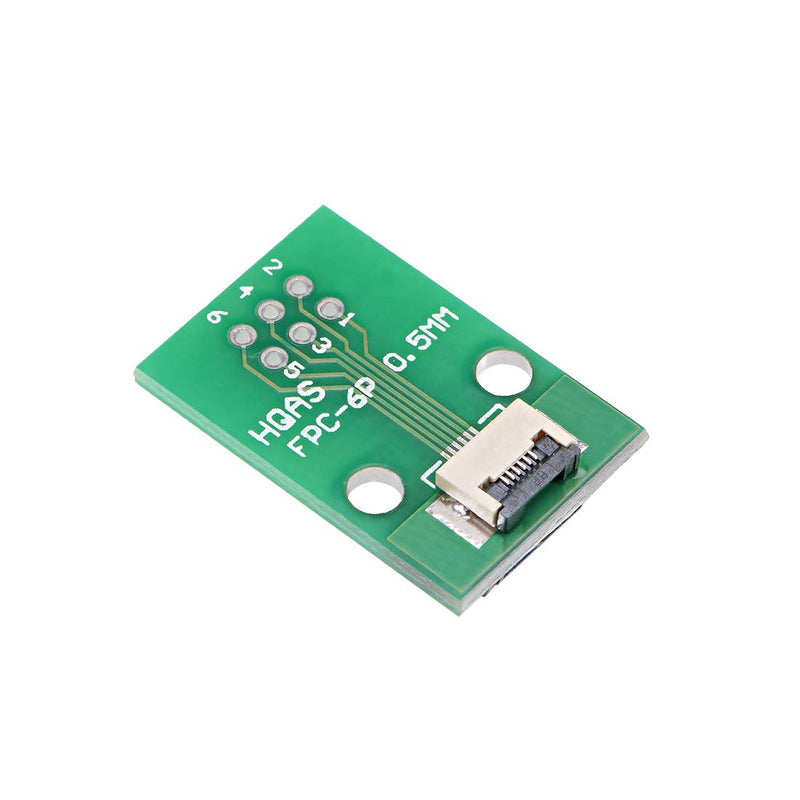 uxcell FFC FPC 6 Pin 0.5mm 1mm Pitch to DIP 2.0mm PCB Converter Board Couple Extend Adapter