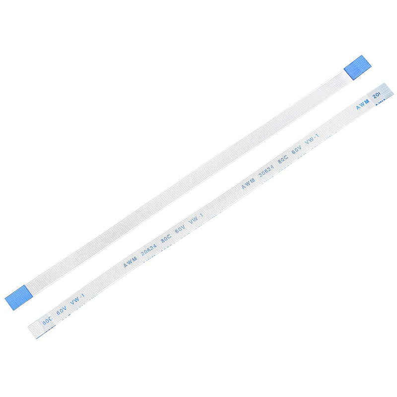 uxcell Flexible Flat Cable, 10 Pins 0.5mm Pitch 150mm FPC FFC Flexible Ribbon Cable for LCD TV Car Audio DVD Player Laptop 5Pcs (A Type)