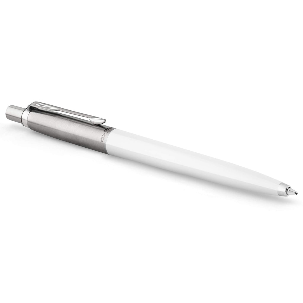 Parker Jotter Originals Ballpoint Pen, Classic White Finish, Medium Point, Blue Ink, 1 Count Standard Packaging