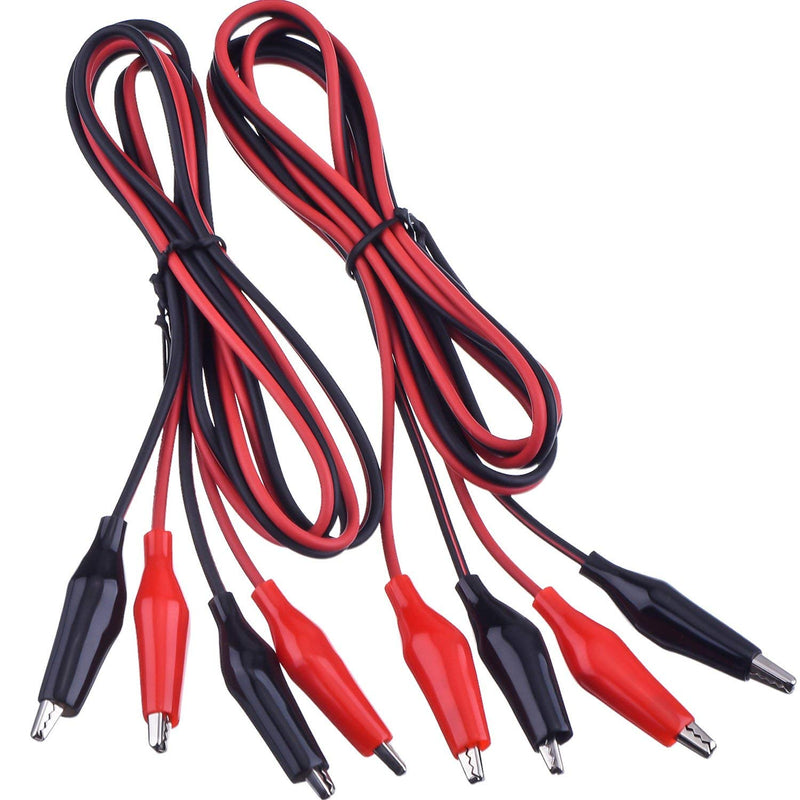 eBoot 5 Groups 1M Test Leads Set with Alligator Clips Double-ended Jumper Wires (5 Groups)