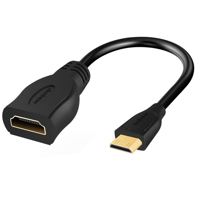 Mini HDMI to HDMI Adapter,Anbear Mini HDMI to HDMI Cable 4KÃ—2K for DSLR Camera,Laptop, Camcorder, Tablet and Graphics Video Card