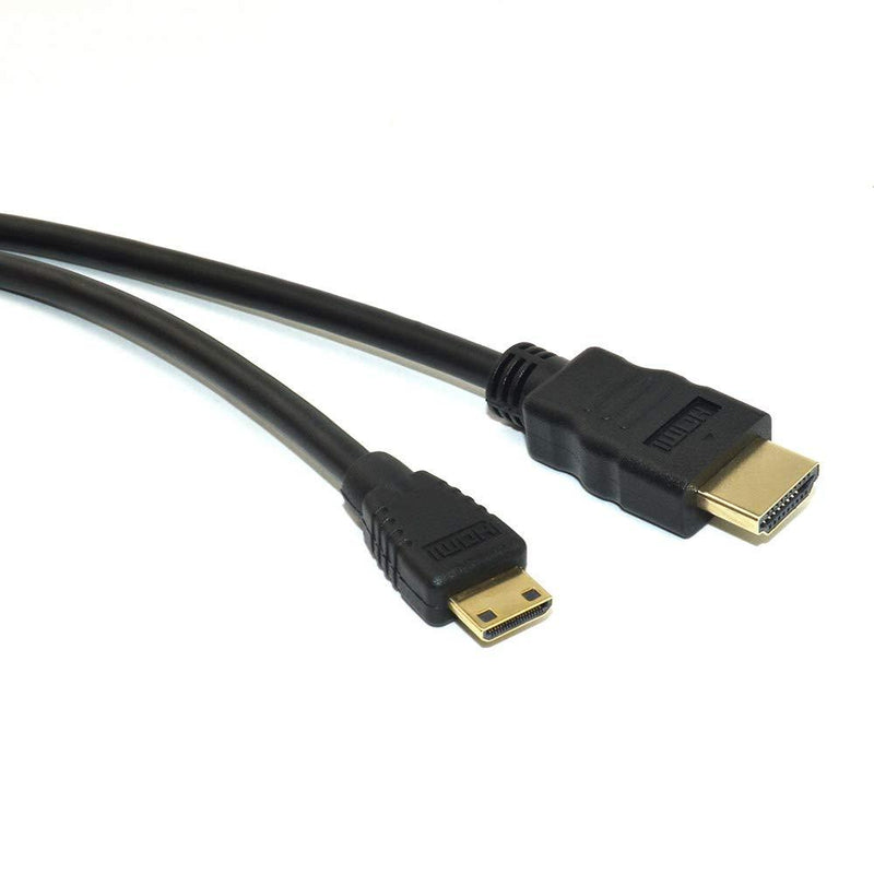 CBUS 10ft HDMI to Mini HDMI Cable for Nikon D3500, D7500, D850, D500, Canon EOS R, EOS RP, EOS 5D Mark IV, EOS 6D Mark II, 77D, 80D, Rebel SL3, SL2, T7, T7i, T6, VIXIA HF G50, HF G40, HF G21, XF405 10 Feet