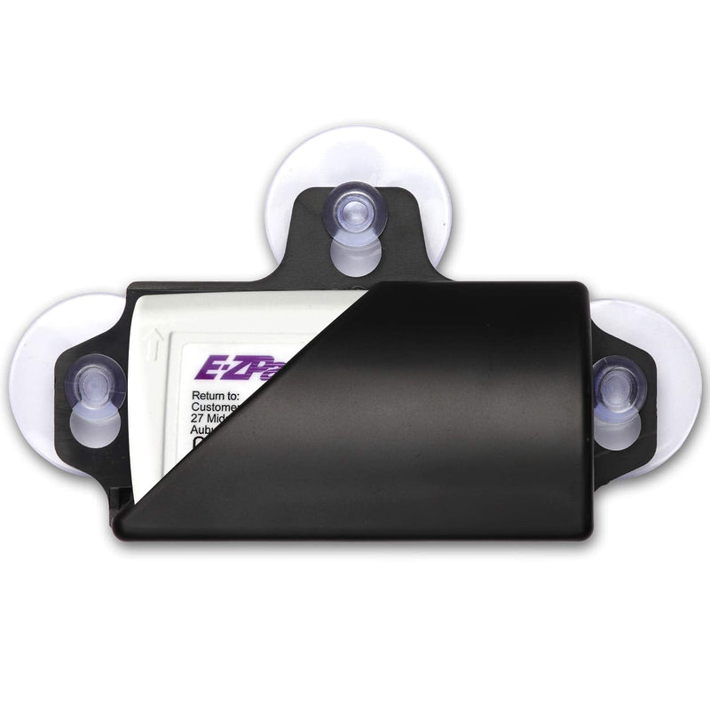 EZ Pass Holder. Super Strong Holder with Suction Cups Holds Tightly to Your Car Windshield (Black) Black