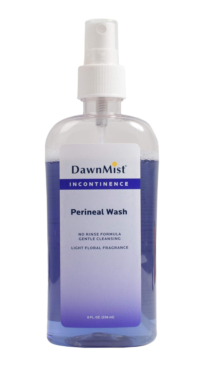 Dukal Scented Perineal Wash. Bottle of Rinse-Free Perineal Spray 8 oz. Gentle Skin Cleanser. Floral Fragrance Cleaner from Soils and Odors. No-Rinse Perineal Wash for Cleansing, Deodorizing, PW5194