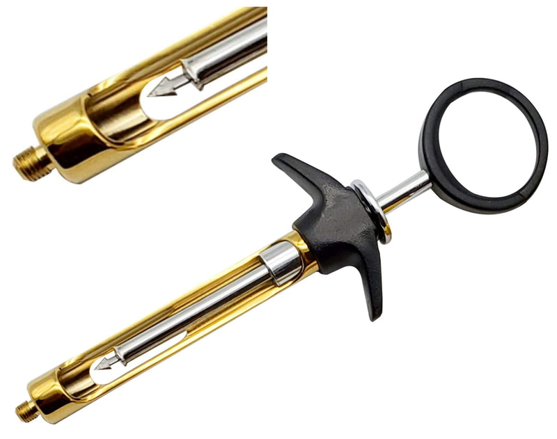 Dental Syringe Aspirating 1.8ml Black & Golden anesthetic syringe dental Instrument by Wise Linkers