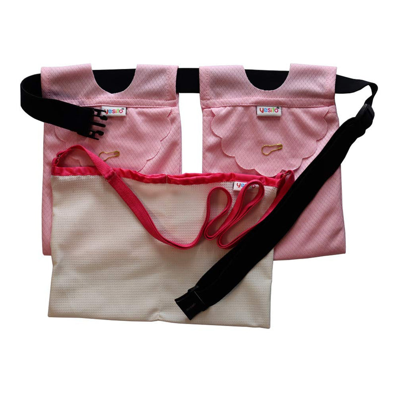 Yesito Mastectomy drainage pouch and Shower for Support Adjustable Comfort (Pink) (Pink-fcg1)