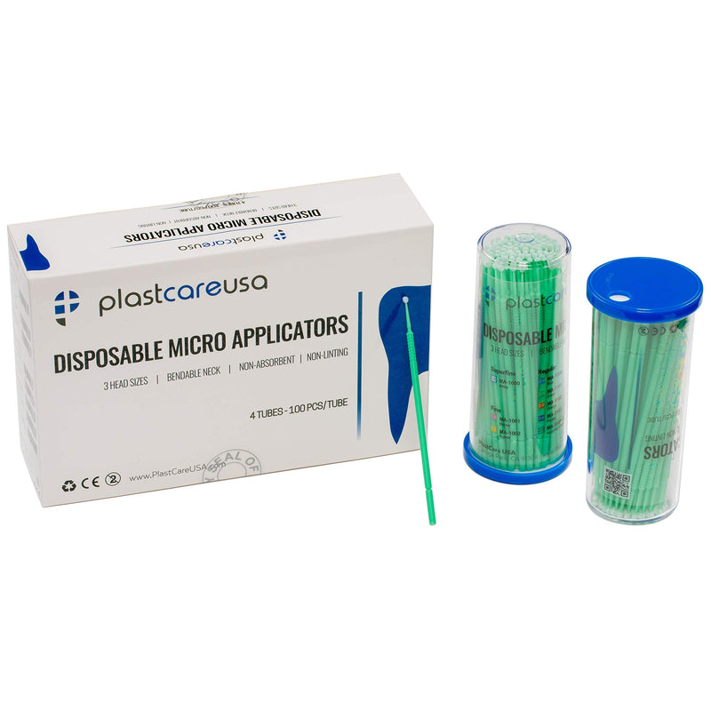 400 Green Regular Disposable Micro Applicator Dental Bendable Brushes