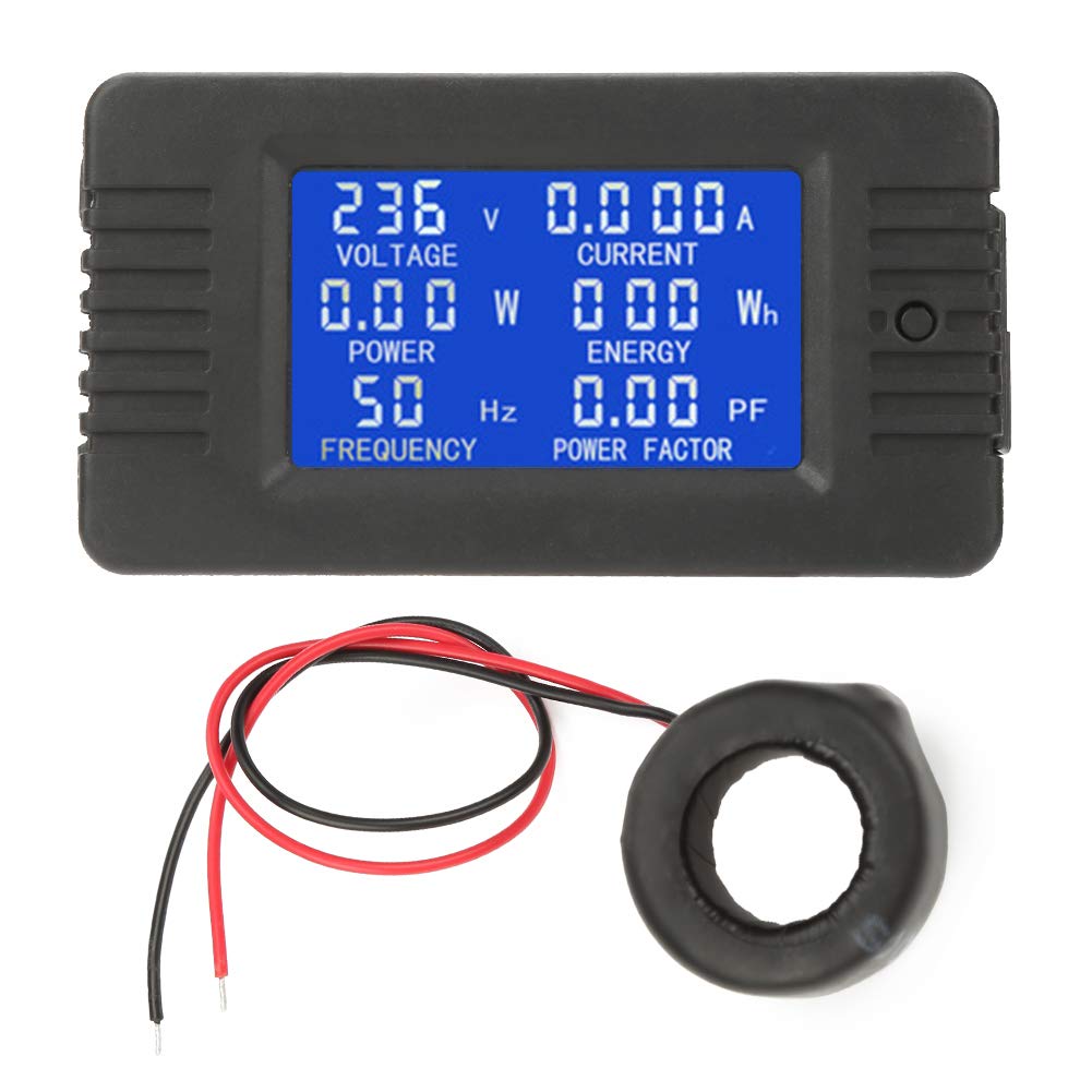 Digital Voltmeter, PEACEFAIR PZEM-022 AC Multifunction Digital Meter Power Energy Voltage Current Multimeter Ammeter Voltmete Tester 100A