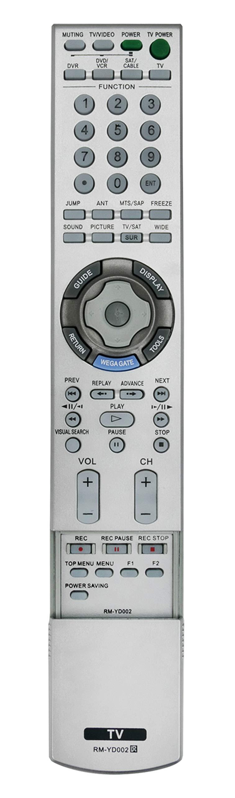 RM-YD002 Replaced Remote fit for Sony TV KDF-E55A20 KDF-E60A20 KDL-V26XBR1 KDL-V32XBR1 KDL-V40XBR1 1-479-327-12 KDFE55A20 KDFE60A20 KDLV26XBR1 KDLV32XBR1 KDLV40XBR1 147932712