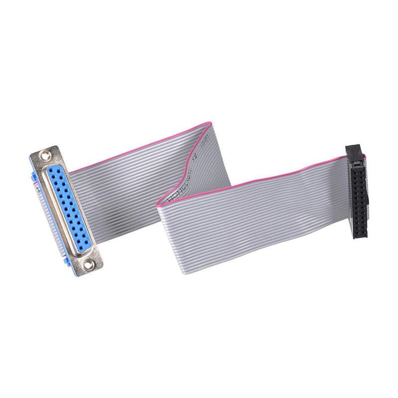 uxcell IDC Wire Flat Ribbon Cable DB25 Female to FC-26 Female Connector 2.54mm Pitch 20cm Length