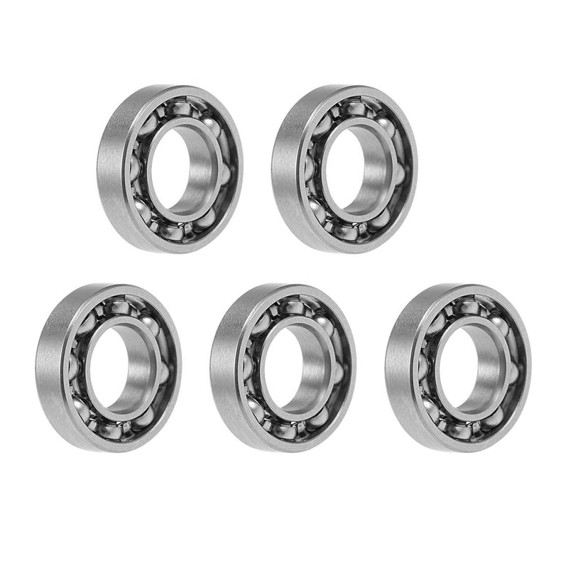 uxcell R188 Deep Groove Ball Bearing 1/4"x1/2"x1/8" Open Type Z2 Lever Bearings 5pcs