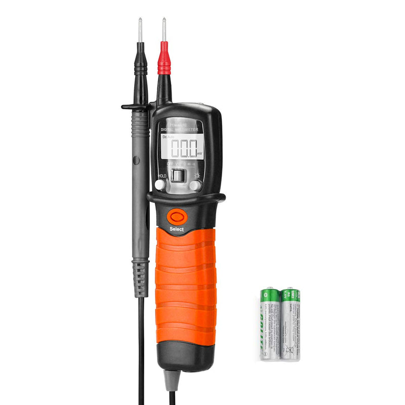Digital Pen Multimeter AC DC 600V Voltmeter, 60M Ohm Resistance Meter, with Backlit Screen, Continuity Test Auto Power Off Electric DMM Tester(BTMETER BT-38B) BT-38B (2000 Counts)