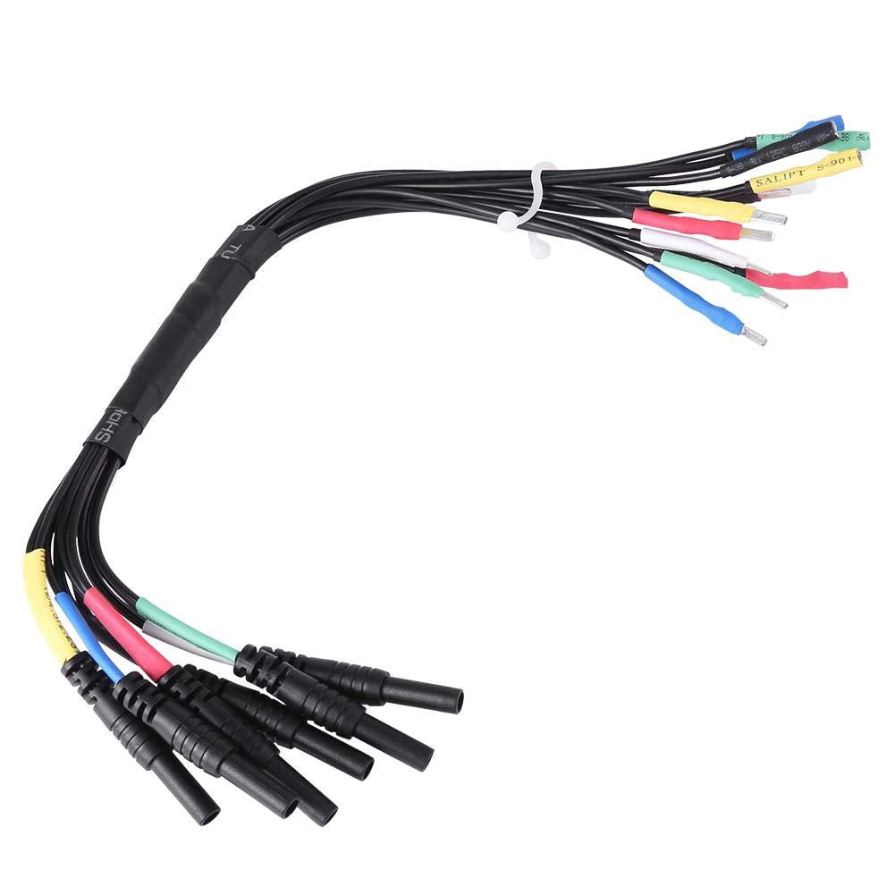 HT306 6 Channel Universal Break Out Leads for Auto Diagnostic Oscilliscope(Black)