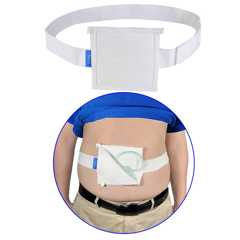 G Tube Holder Belt Feeding Tubes Accessories G Tube Covers Peg Tube Gastrostomy Catheter Pd Dialysis Belt Pads Drainage Medical Abdominal Dialysis For Men Women(28"~37")