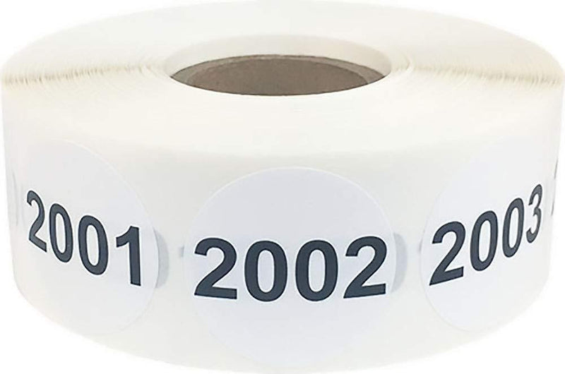 Consecutive Number Labels 2,001-3,000 1 Inch Number Stickers for Inventory 1,000 Stickers On A Roll