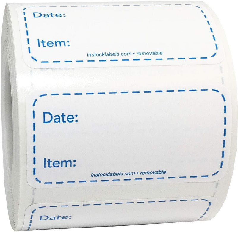 Removable Food Labels for Home Use and Canning 1 x 2 Inch 500 Total Adhesive Stickers On A Roll