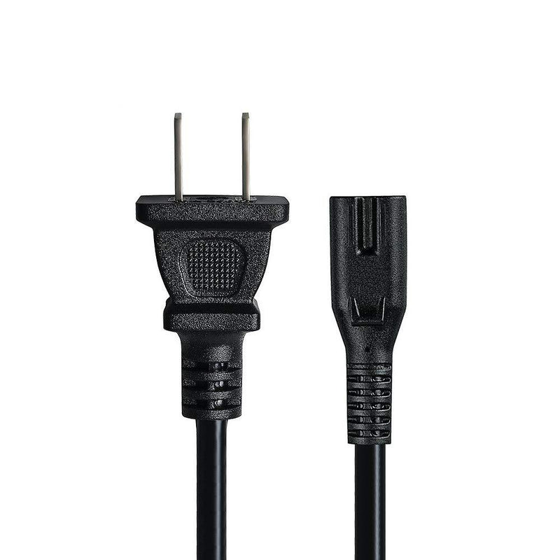 2Prong 18AWG Printer Power Cord Cable Compatible HP OfficeJet Pro 8710 8720 6978 6968 5255 3830, Envy 5055, DeskJet 1112 3755, Canon PIXMA, Samsung Xpress, Brother and More Printer Power Supply Line
