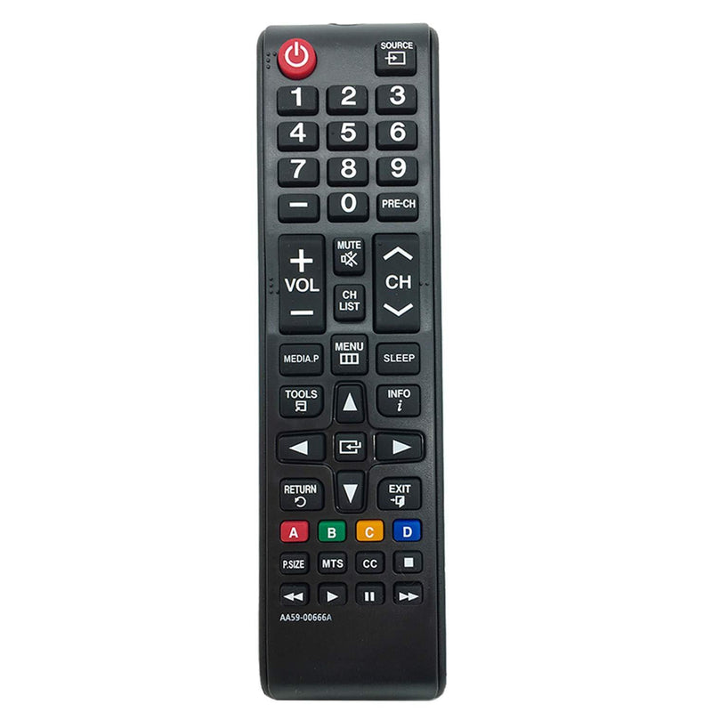 New AA59-00666A Remote Control Compatible with Samsung Plasma LED TV H32B H40B H46B PN64E533 T24E310ND LT24E310ND PN64E533D2F UN32EH4003C UN32EH4003F UN32EH4003V UN32J4000AF UN32J4000BF UN32J400DAF