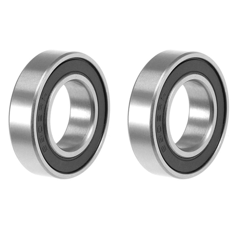 uxcell 6902-2RS Deep Groove Ball Bearing 15x28x7mm Double Sealed ABEC-3 Bearings 2-Pack 15mmx28mmx7mm