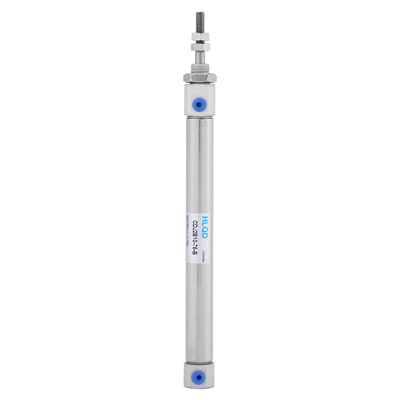 Mini Pneumatic Cylinder, 75mm Stroke Single Rod Double Acting 0.1-0.7Mpa 10mm Bore Mini Pneumatic Air Cylinder