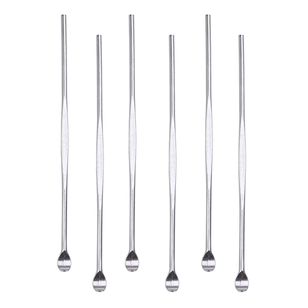 SUPVOX 6pcs Stainless Steel Ear Pick Metal Ear Spoon Ear Wax Curette Ear Cleaner Tool Earwax Removal Kit