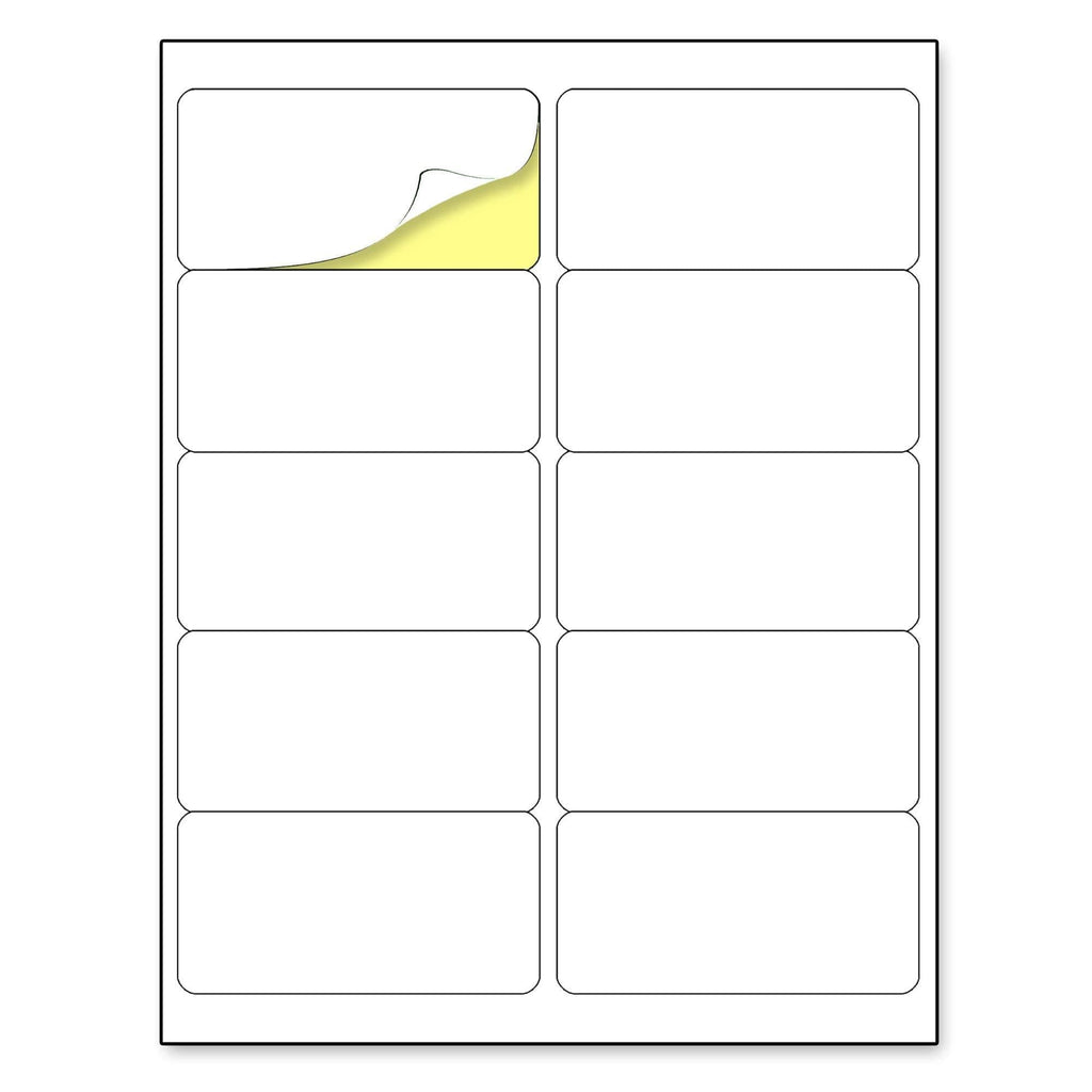 (2" x 4") 30 Sheets, Printable White Sticker Labels, Laser/Inkjet Printing - Matte, 10 per Page 2" x 4" | 30 sheets