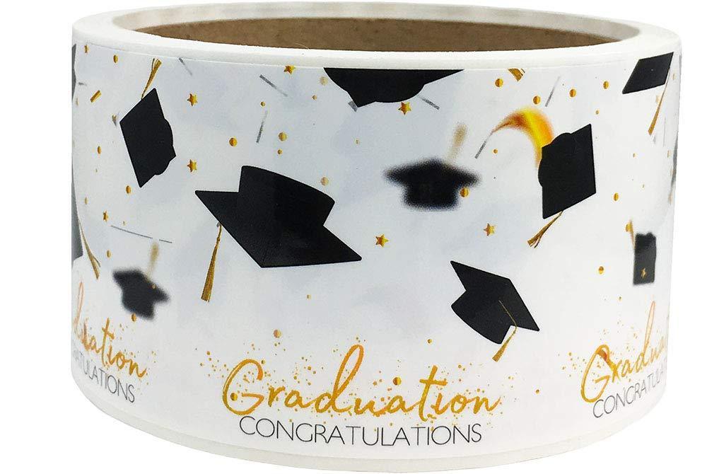 Graduation Congratulations Water Bottle Labels 2 x 8 Inch 50 Total Stickers On A Roll