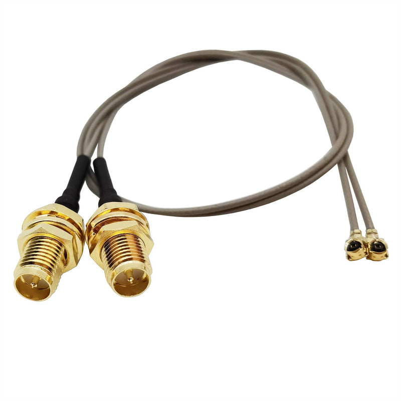 UFL to SMA Mini PCI U.FL to RP-SMA Female Ipex Connector Pigtail WiFi Antenna Extension Cable (6 inch (2 Pcs)) 6 inch (2 Pcs)