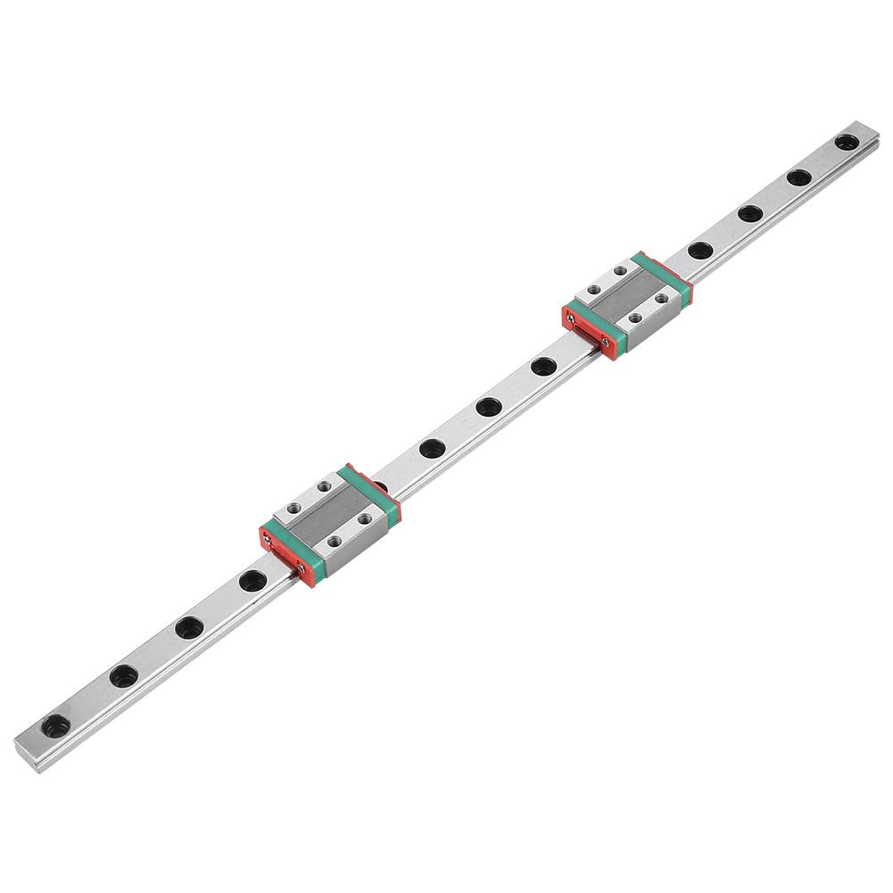 Linear Guide Rail, MGN9B 300mm Bearing Steel Linear Guide Rail with 2 Piece Linear Guide Block for Most Automatic Appliances