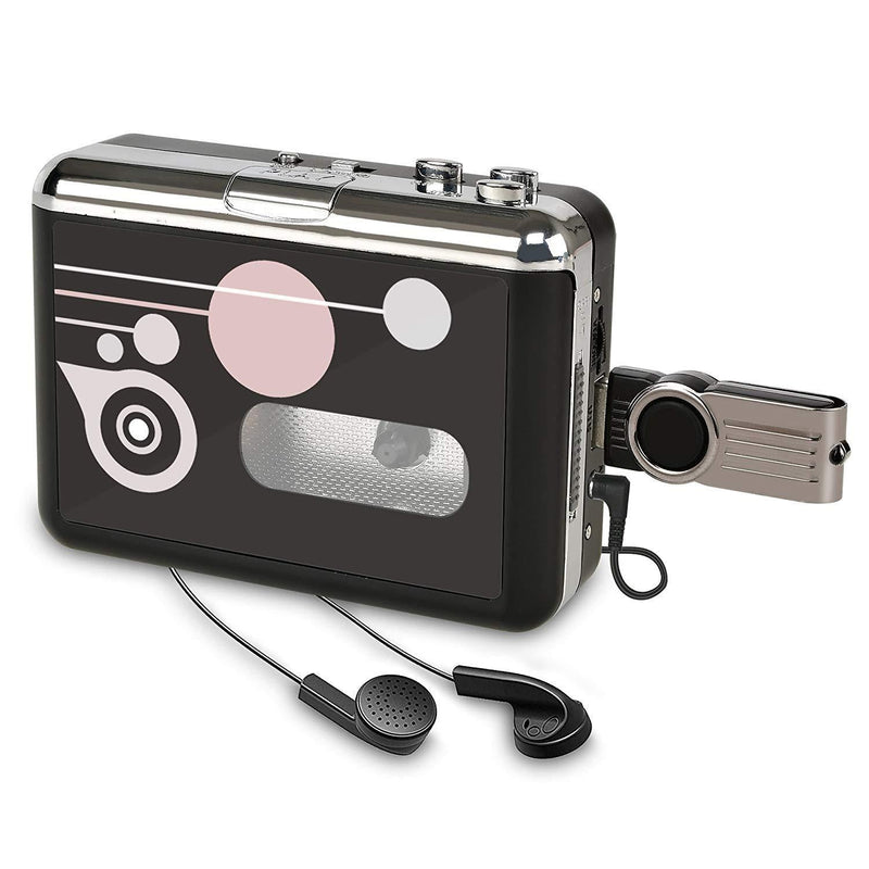 Cassette Player, Portable Converter Recorder Convert Tapes to Digital MP3 Save into USB Flash Drive/No PC Required